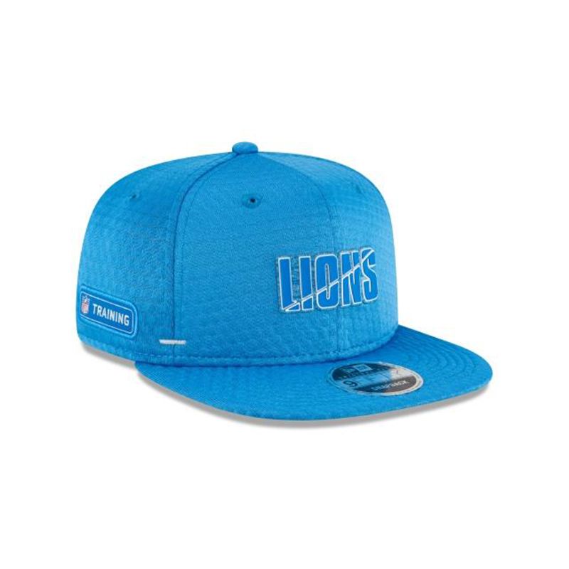 NFL Detroit Lions Official Summer Sideline 9Fifty Snapback (LPQ6609) - Blue New Era Caps